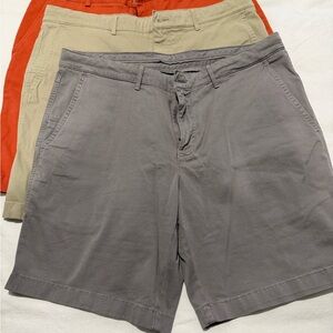 Men’s Casual Shorts Set - Gray, Tan, and Red